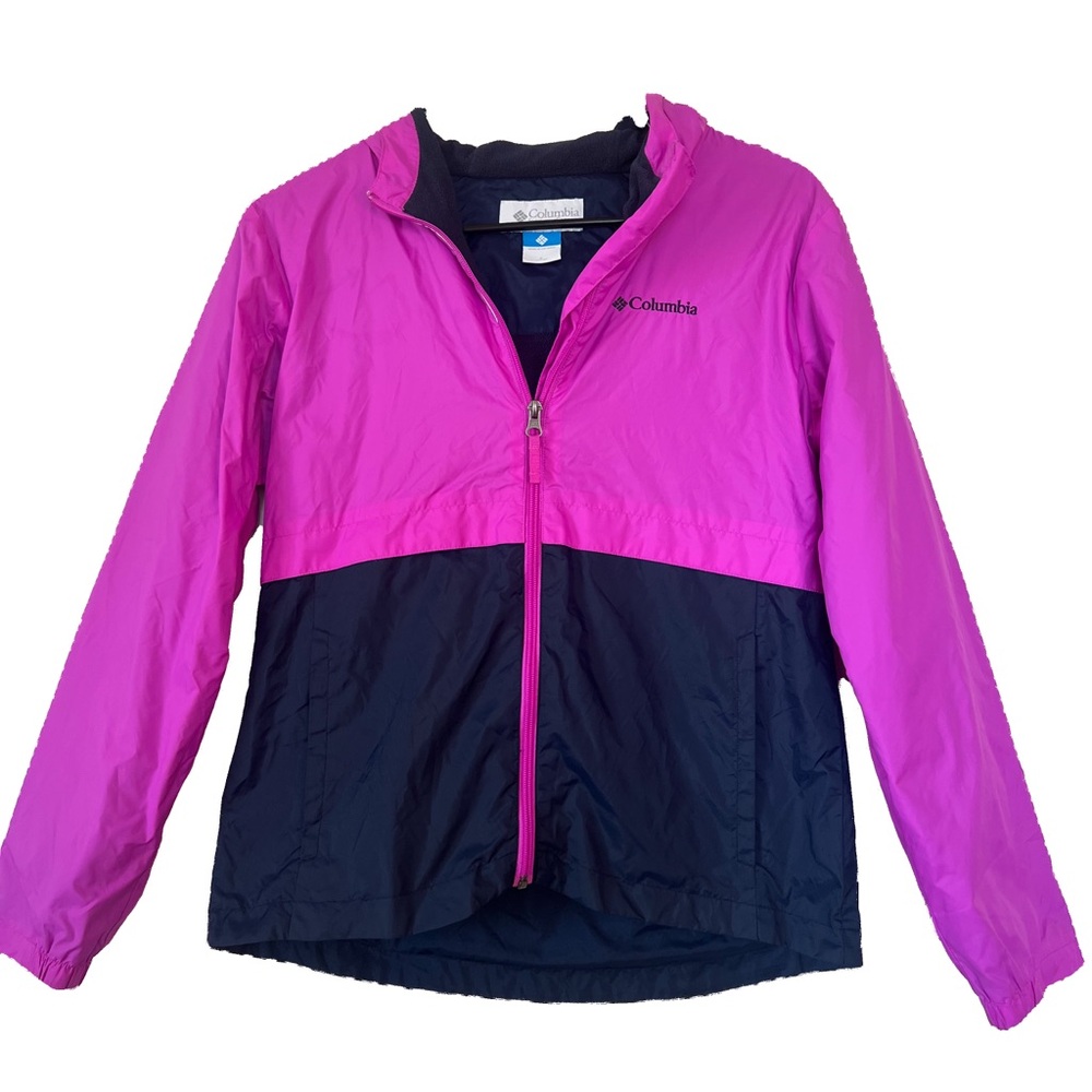 Columbia Youth Girls Size L Rain-Zilla zip up Jacket